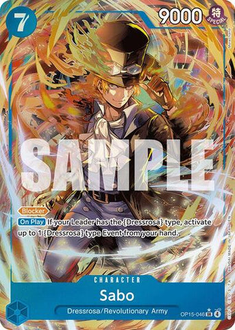 Sabo - (OP15-046) - Adventure on Kami's Island - (Super Rare)
