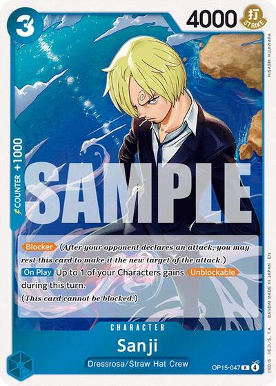 Sanji - (OP15-047) - Adventure on Kami's Island - (Rare)