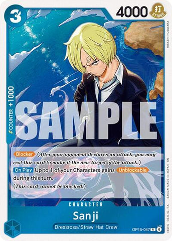 Sanji - (OP15-047) - Adventure on Kami's Island - (Rare)