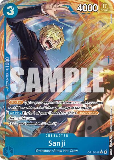 Sanji - (OP15-047) - Adventure on Kami's Island - (Rare)