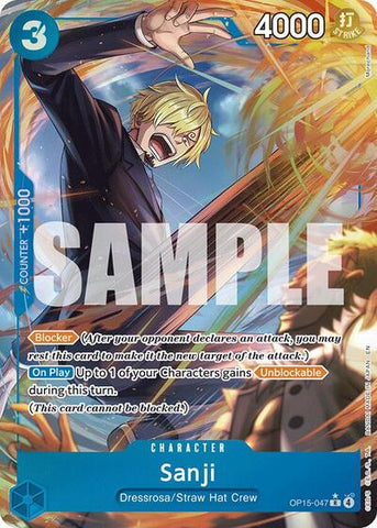 Sanji - (OP15-047) - Adventure on Kami's Island - (Rare)