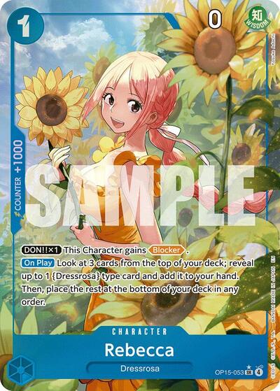 Rebecca - (OP15-053) - Adventure on Kami's Island - (Super Rare)