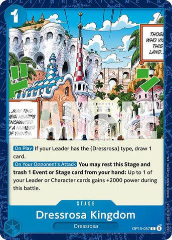 Dressrosa Kingdom - (OP15-057) - Adventure on Kami's Island - (Common)