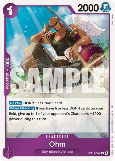 Ohm - (OP15-061) - Adventure on Kami's Island - (Rare)