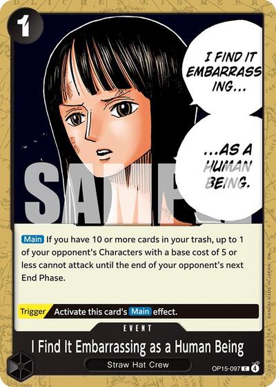I Find It Embarrassing as a Human Being - (OP15-097) - Adventure on Kami's Island - (Common)