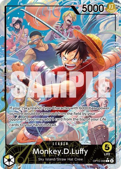 Monkey.D.Luffy - (OP15-098) - Adventure on Kami's Island - (Leader)