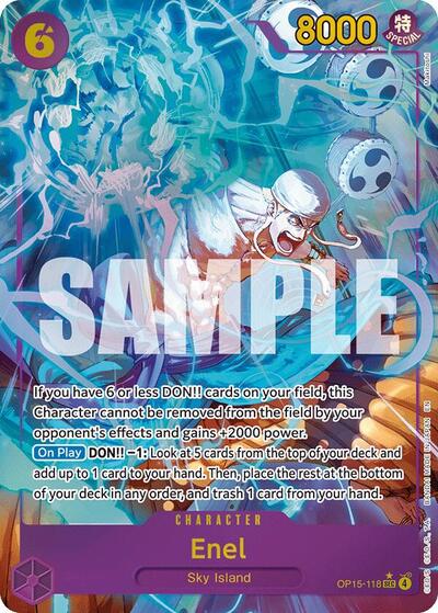 Enel - (OP15-118) - Adventure on Kami's Island - (Secret Rare)