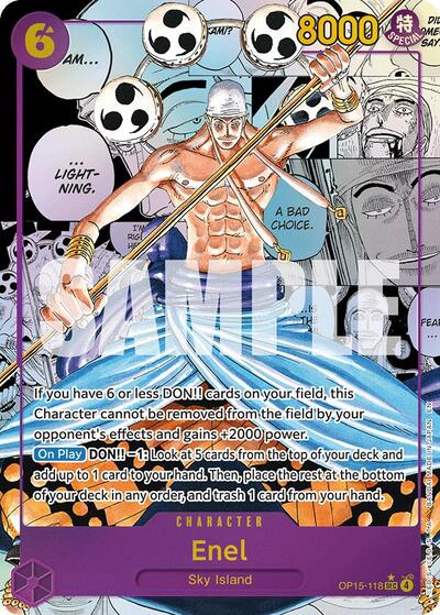 Enel - (OP15-118) - Adventure on Kami's Island - (Secret Rare)