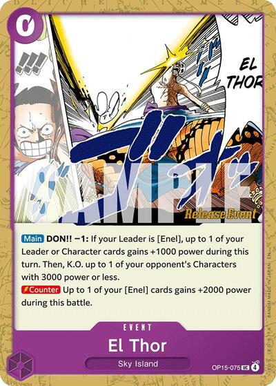 El Thor - (OP15-075) - Adventure on Kami's Island Release Event Cards - (Uncommon)