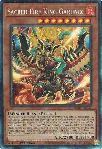 Sacred Fire King Garunix (Collector's Rare) (RA05-EN031) (Rarity Collection 5)