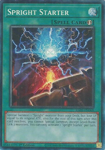 Spright Starter (Collector's Rare) (RA05-EN068) (Rarity Collection 5)