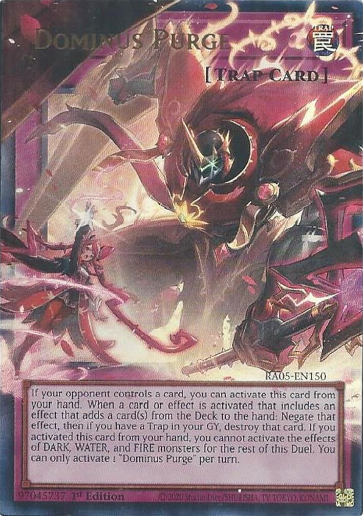 Dominus Purge (Extended Art) (RA05-EN150) (Rarity Collection 5)