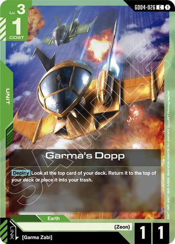 Image for Garma's Dopp (GD04-026) (Phantom Aria) - Gundam Card Game