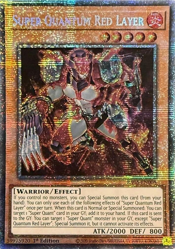 Super Quantum Red Layer (Starlight Rare) (RA05-EN008) (Rarity Collection 5)