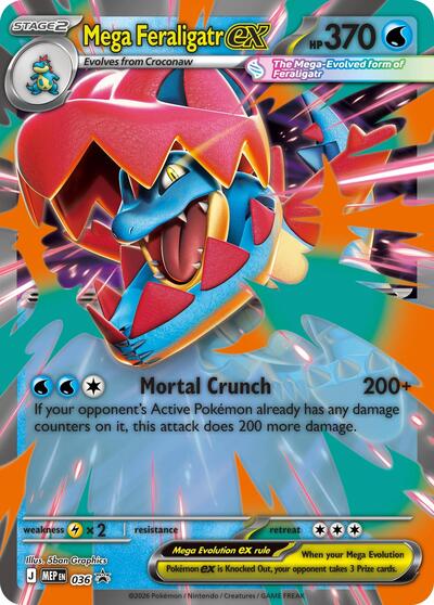 Mega Feraligatr ex - (036) - ME: Mega Evolution Promo - (Promo)