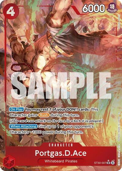 Portgas.D.Ace (Parallel) - (ST30-007) - Starter Deck EX: Luffy & Ace - (Super Rare)