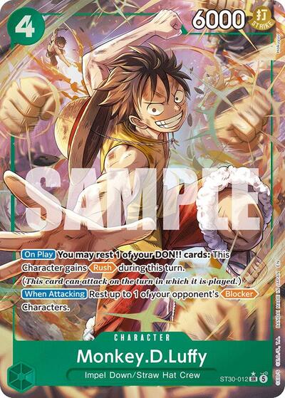 Monkey.D.Luffy (Parallel) - (ST30-012) - Starter Deck EX: Luffy & Ace - (Super Rare)