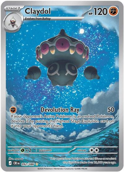 Claydol - (092/086) - ME04: Chaos Rising - (Illustration Rare)
