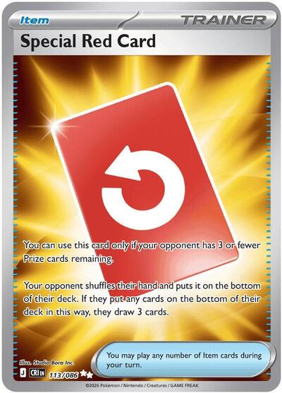Special Red Card - (113/086) - ME04: Chaos Rising - (Ultra Rare)