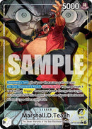 Marshall.D.Teach - (OP16-080) - The Time of Battle - (Leader)