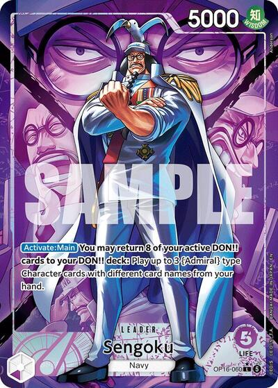 Sengoku - (OP16-060) - The Time of Battle - (Leader)