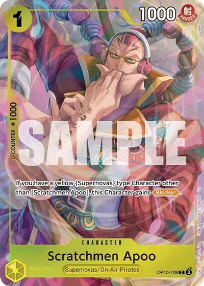 Scratchmen Apoo (Premium Card Collection -Best Selection Vol. 6-) - (OP10-108) - One Piece Promotion Cards - (Common)