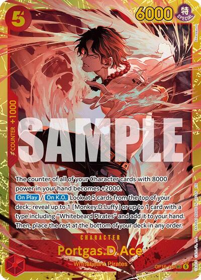 Portgas.D.Ace - (OP16-118) - The Time of Battle - (Secret Rare)