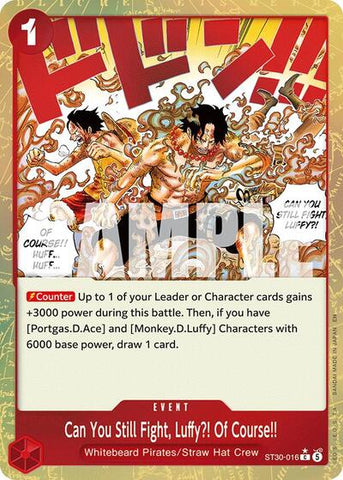 Can You Still Fight, Luffy?! Of Course!! (Parallel) - (ST30-016) - Starter Deck EX: Luffy & Ace - (Common)