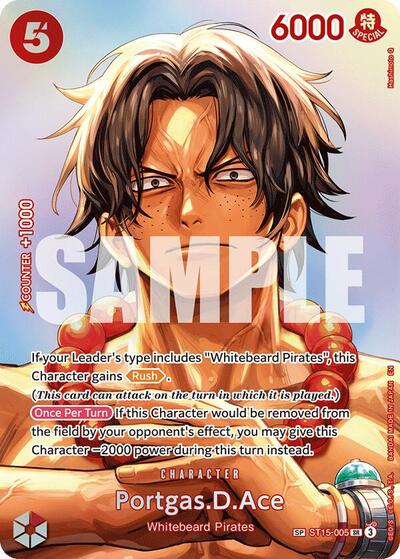 Portgas.D.Ace - (ST15-005) - The Time of Battle - (Super Rare)