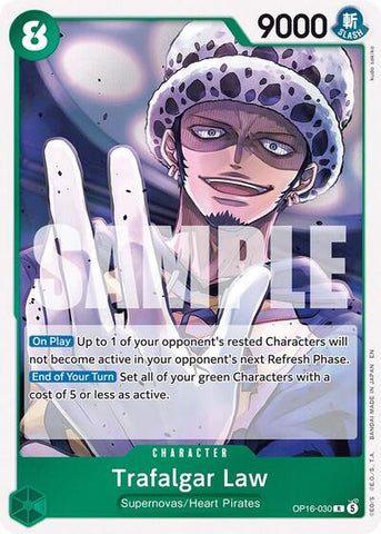 Trafalgar Law - (OP16-030) - The Time of Battle - (Rare)