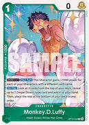 Monkey.D.Luffy - (OP16-034) - The Time of Battle - (Rare)