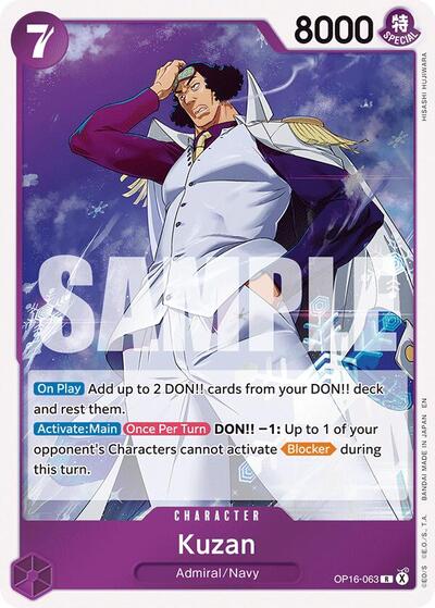 Kuzan - (OP16-063) - The Time of Battle - (Rare)