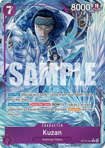 Kuzan - (OP16-063) - The Time of Battle - (Rare)