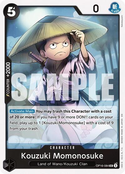 Kouzuki Momonosuke - (OP16-084) - The Time of Battle - (Uncommon)