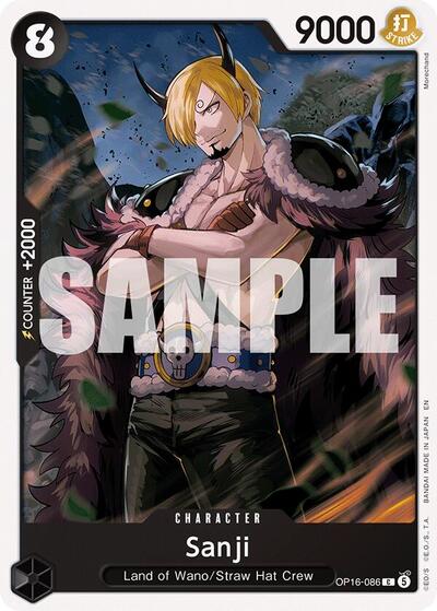 Sanji - (OP16-086) - The Time of Battle - (Common)