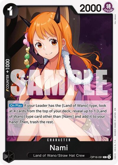 Nami - (OP16-091) - The Time of Battle - (Rare)
