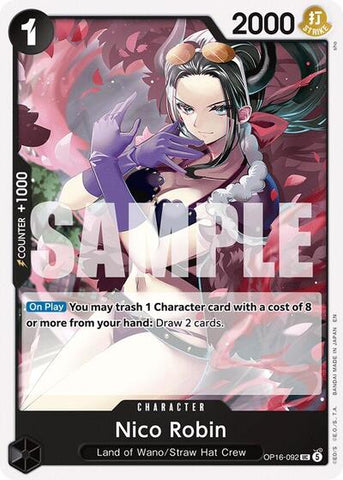 Nico Robin - (OP16-092) - The Time of Battle - (Uncommon)