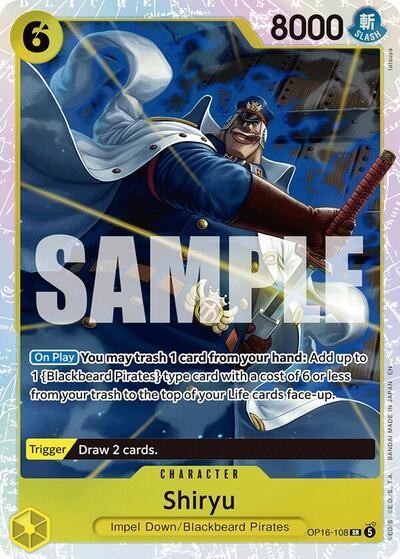 Shiryu - (OP16-108) - The Time of Battle - (Super Rare)