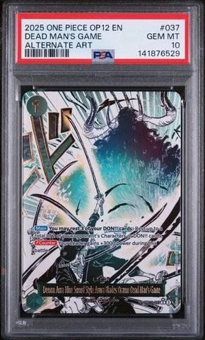 PSA 10 - Legacy of the Master - Demon Aura Nine Sword Style Asura Blades Drawn Dead Man's Game Manga Alt #037