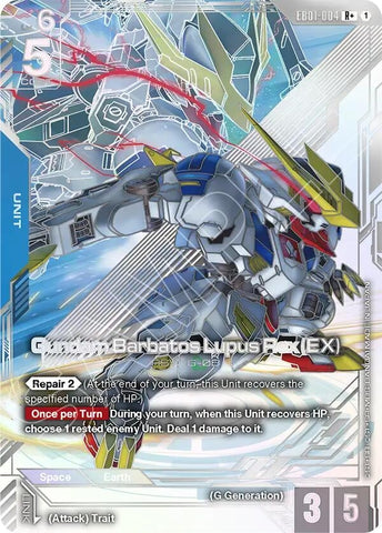 Image for Gundam Barbatos Lupus Rex (EX) (R+) (EB01-004) (Eternal Nexus) (EB01) - Gundam Card Game