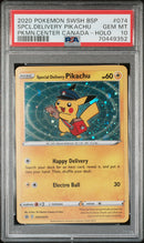 PSA 10 - Black Star Promo - Special Delivery Pikachu