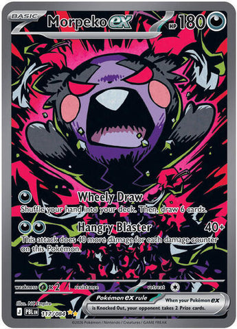 Morpeko ex - (117/084) - ME05: Pitch Black - (Special Illustration Rare)