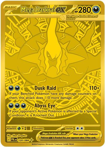 Mega Darkrai ex - (120/084) - ME05: Pitch Black - (Mega Hyper Rare)