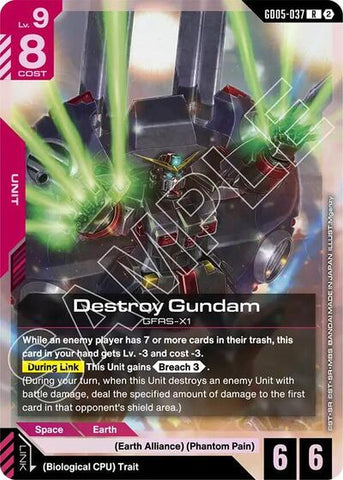 Destroy Gundam (GD05-037) - Freedom Ascension (R)