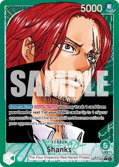 Shanks - (OP17-020) - The World's Strongest Warriors - (Leader)
