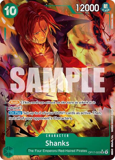 Shanks - (OP17-022) - The World's Strongest Warriors - (Super Rare)