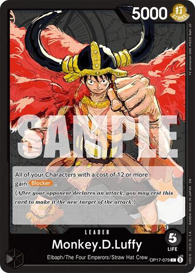 Monkey.D.Luffy - (OP17-079) - The World's Strongest Warriors - (Leader)