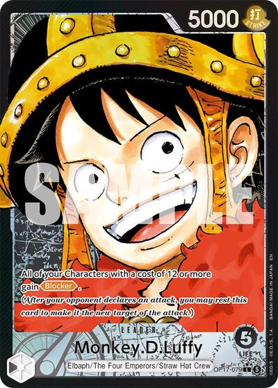 Monkey.D.Luffy - (OP17-079) - The World's Strongest Warriors - (Leader)