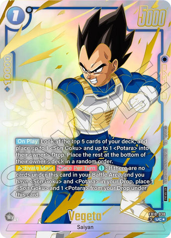 Vegeta (FB10-038) (Limited Pack 26-27 WAVE2) [Fusion World Tournament Cards]
