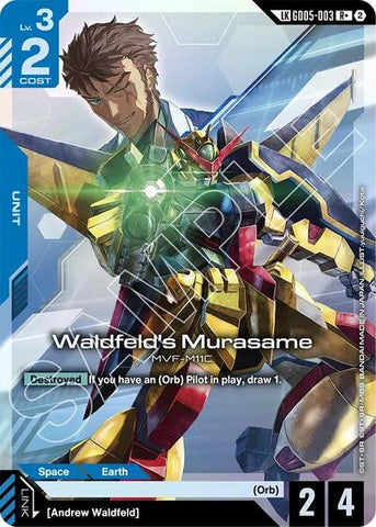 Waldfeld's Murasame (R+) (Link Rare) (GD05-003) - Freedom Ascension (R+)
